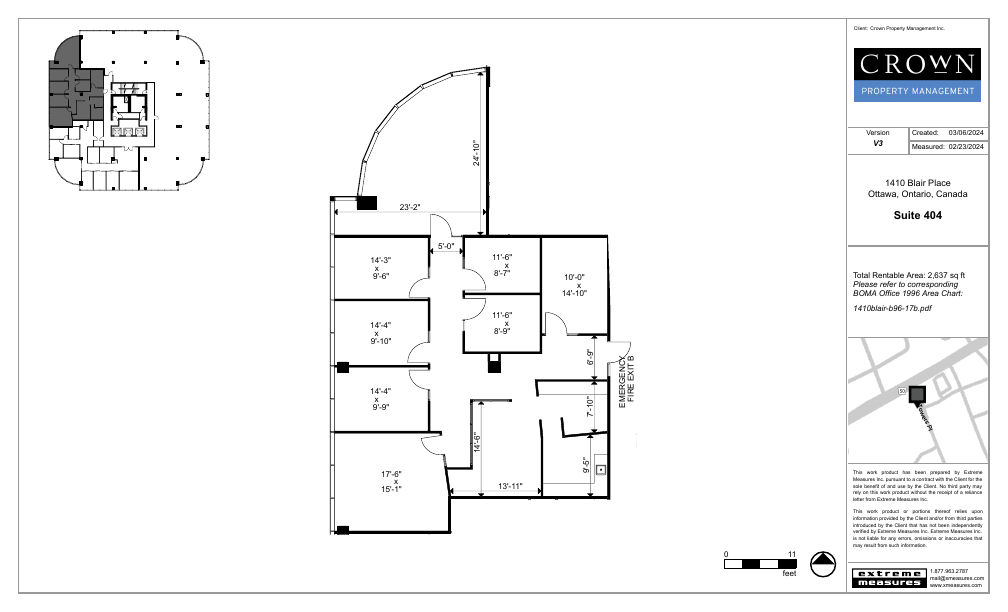 404 - 1410 Blair Towers Place, Ottawa, ON floorplan