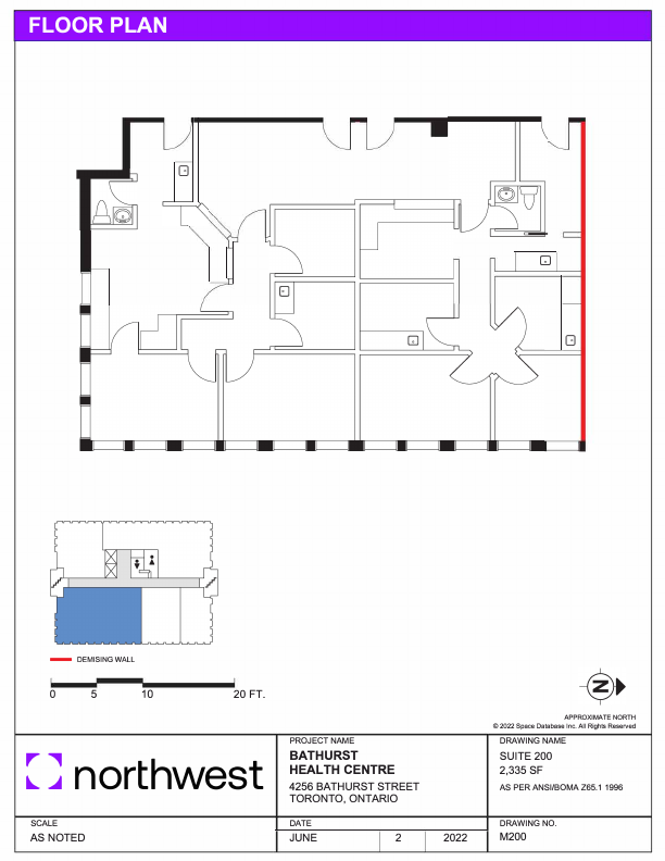 200 - 4256 Bathurst Street, Toronto, ON floorplan