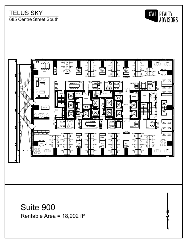 900 - 685 Centre Street South, Calgary, AB floorplan