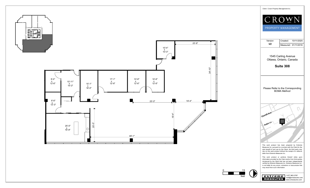308 - 1545 Carling Avenue, Ottawa, ON floorplan