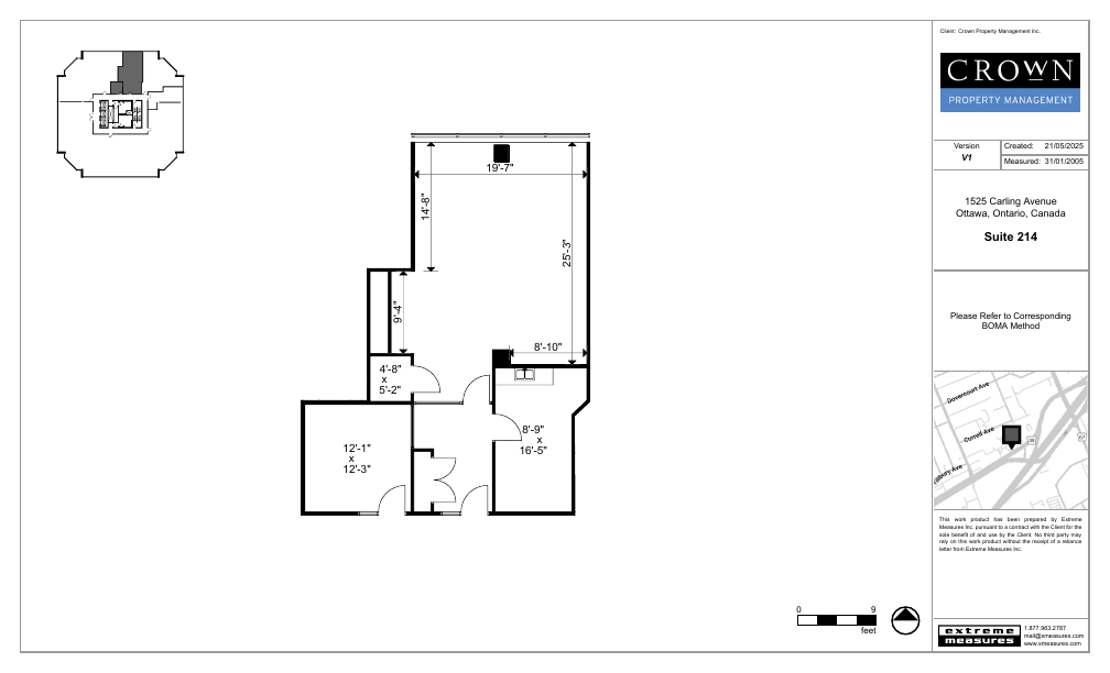 214 - 1525 Carling Avenue, Ottawa, ON floorplan