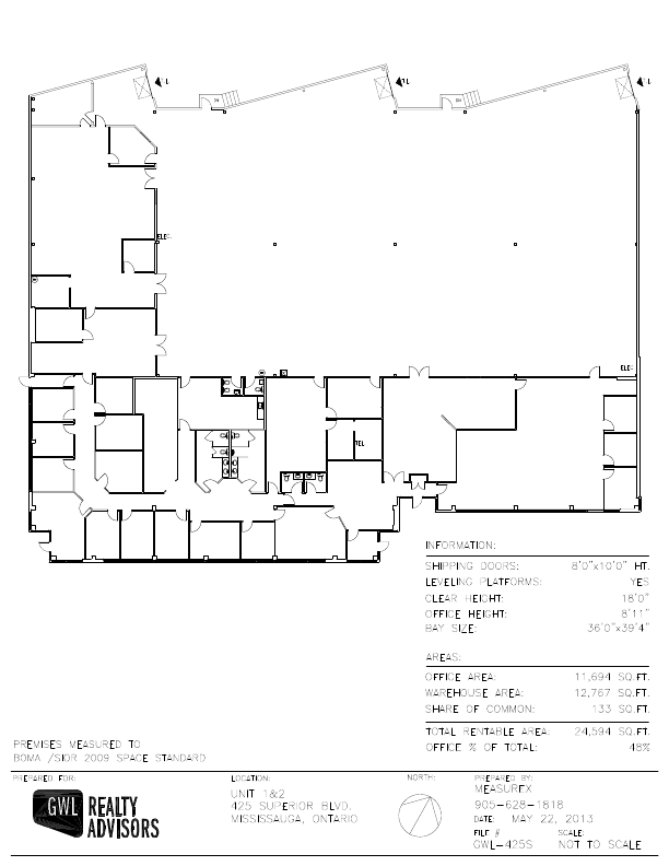 1-2-425 - 425 Superior Boulevard, Mississauga, ON floorplan