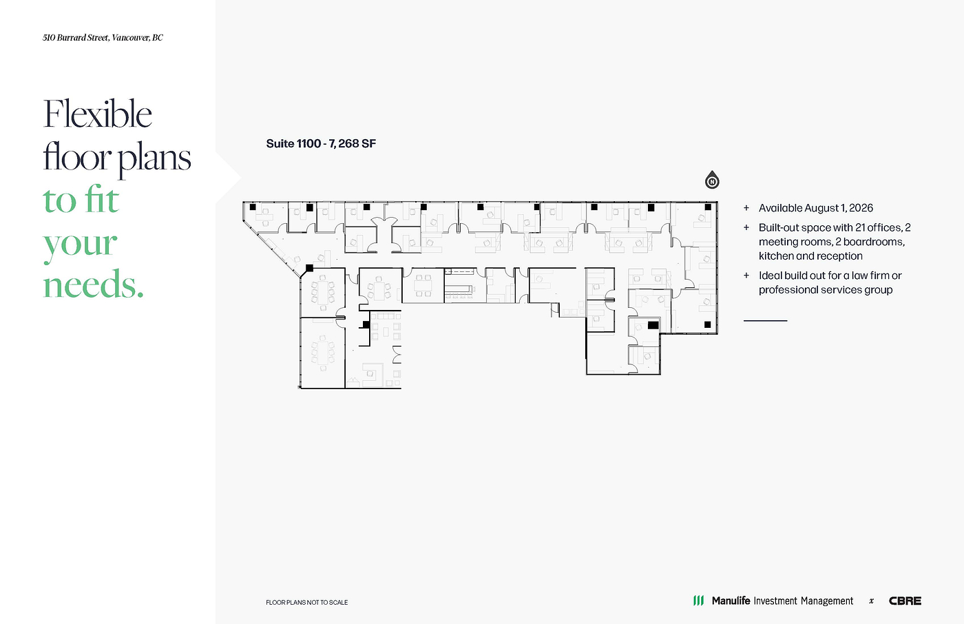 1100 - 510 Burrard Street, Vancouver, BC floorplan