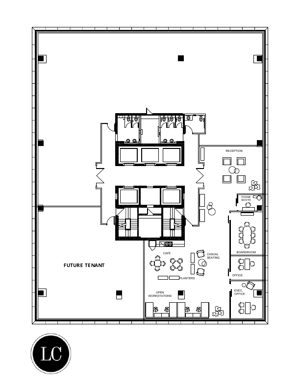 1802 - 10065 Jasper Avenue, Edmonton, AB floorplan