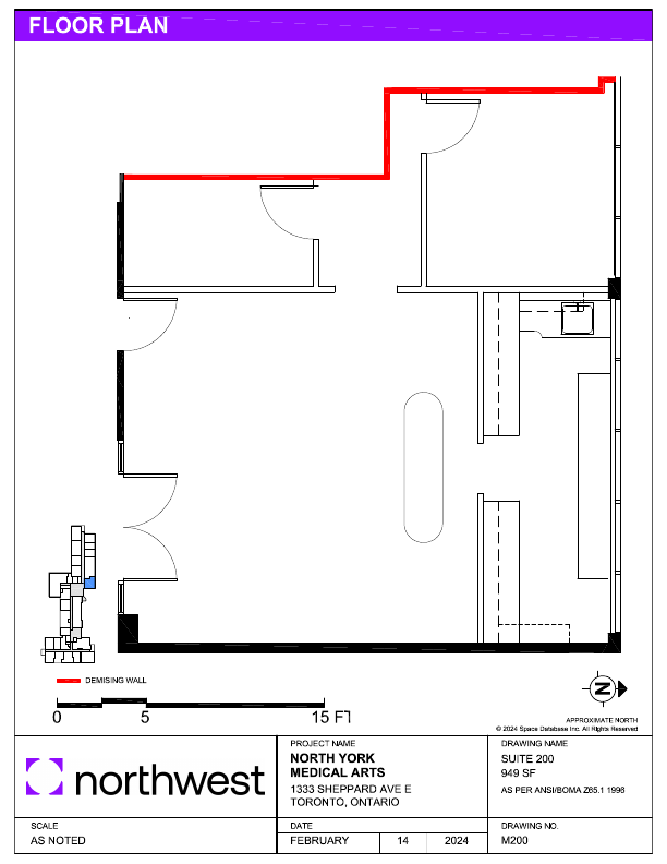 200 - 1333 Sheppard Avenue East, Toronto, ON floorplan