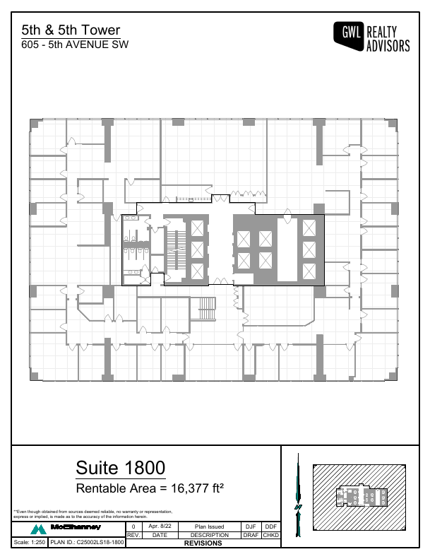 1800 - 605 5 Avenue Southwest, Calgary, AB floorplan