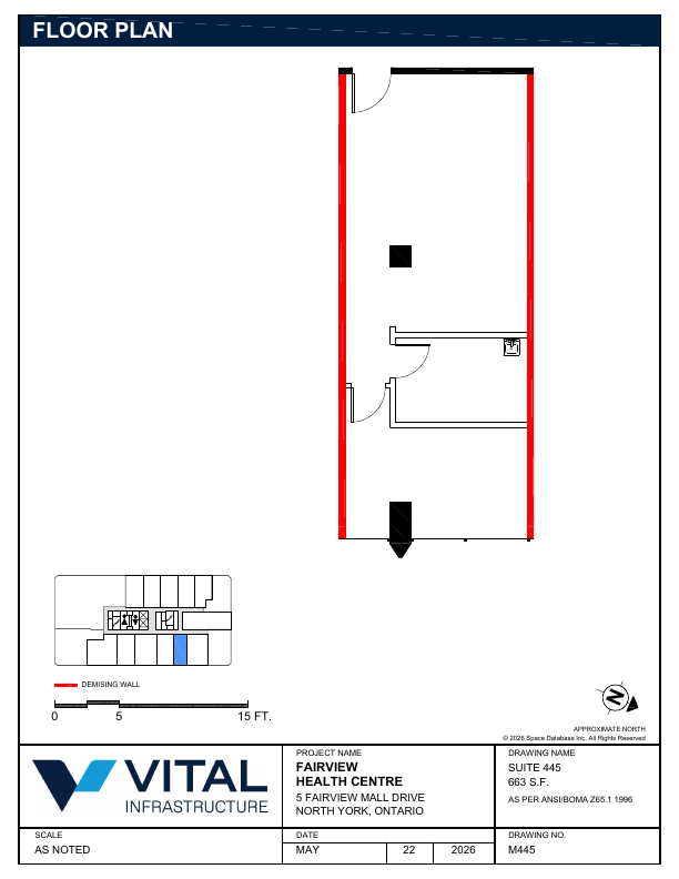445 - 5 Fairview Mall Dr, Toronto, ON floorplan