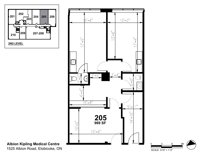 205 - 1525 Albion Rd, Toronto, ON floorplan