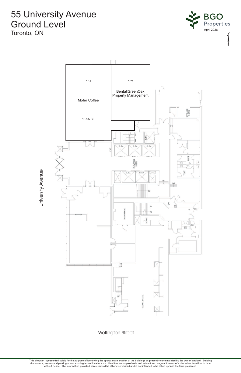 C001 - 55 University Avenue, Toronto, ON floorplan